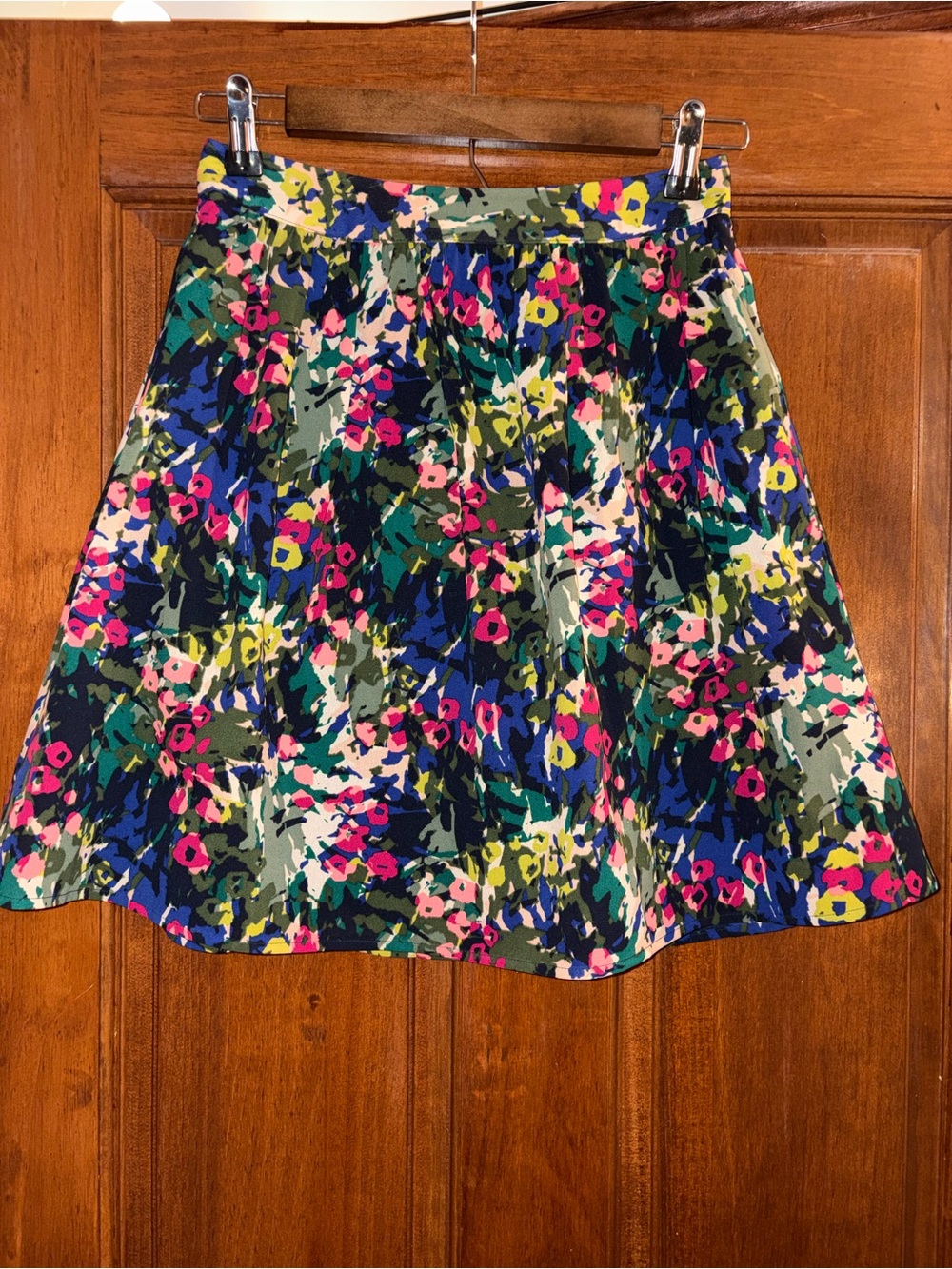 J. Crew Multicolor Floral Circle Skirt